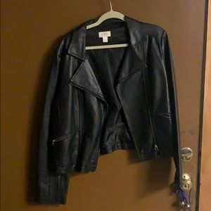 Ann Taylor Loft faux leather jacket